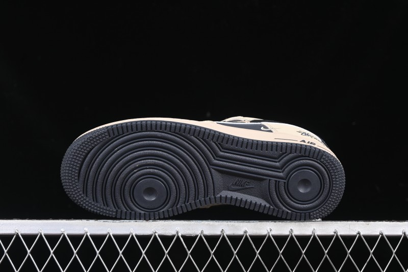Nike Air Force 1 '07 Low Stussy Collaboration Grey Fog Swoosh Low-Top Casual Sneakers - KK1988-033