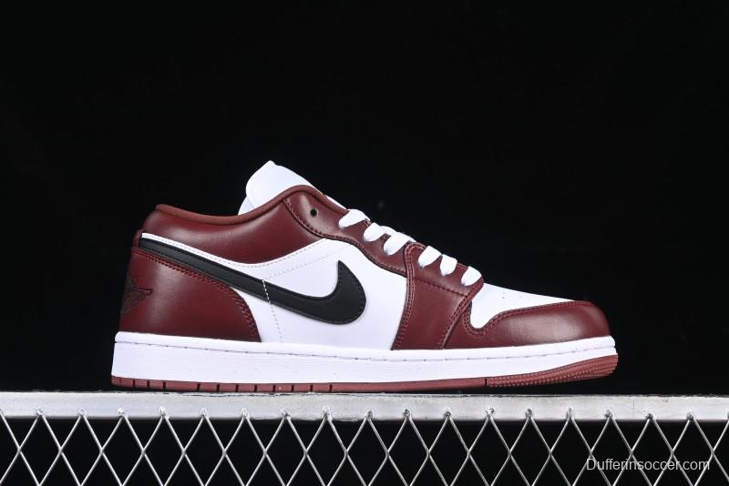 Nike Air Jordan 1 Low AJ1 White University Red Casual Sneakers - HF3148-102