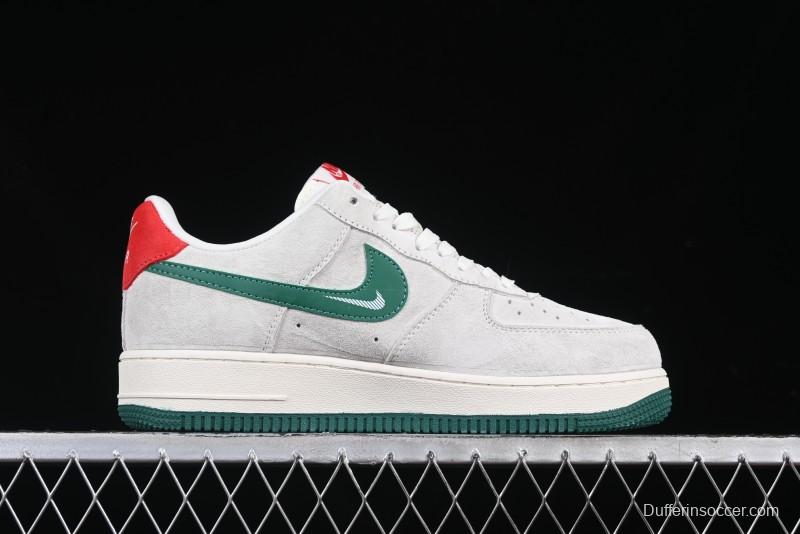 Nike Air Force 1 '07 Low CDG Play Collaboration Green Swoosh Low-Top Casual Sneakers - DF0188-033