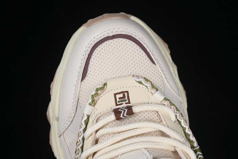 Fila Fusion Retro Mars Running Shoes with Lace-Up Design and Cushioned EVA Midsole - F12W432101FTP