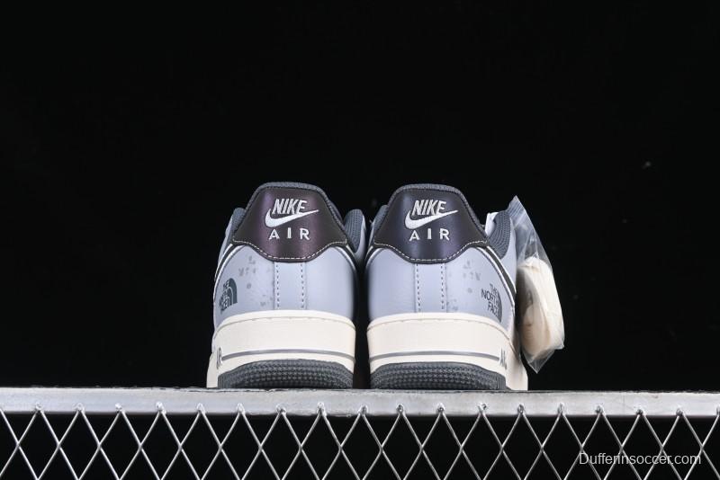 Nike Air Force 1 '07 Low The North Face Collaboration Embroidered Splash Design Casual Sneakers - DM6688-006