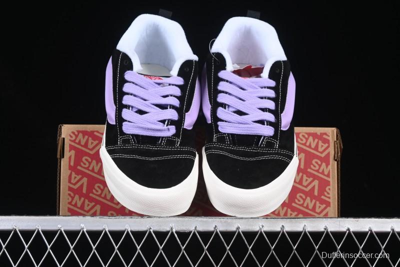 Vans Knu Skool Purple Grape Love Comfortable Fashion Slip-Resistant Wear-Resistant Low-Top Casual Skate Shoes - VN0009QC6BT1