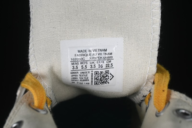 Converse Chuck 1970s High-Top Casual Canvas Sneakers with Classic Graffiti Limited Edition Three-Star Logo - 162050C
