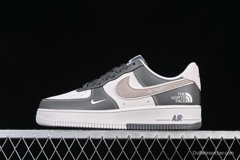 Nike Air Force 1 '07 Low North Face Collaboration Light Grey Two-Tone Low-Top Casual Sneakers - DM6688-046