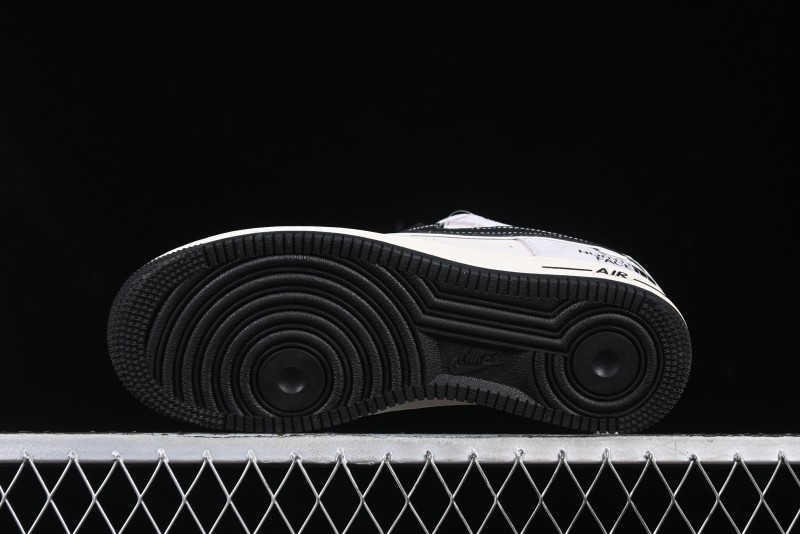 Nike Air Force 1 '07 Low The North Face Collaboration Beige Grey Carbon Black Swoosh Low-Top Casual Sneakers - XZ6188-916