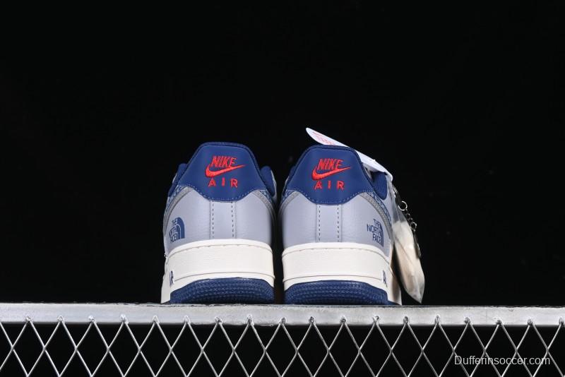 Nike Air Force 1 '07 Low The North Face x CDG Blue Double Swoosh Casual Sneakers - DM6688-019