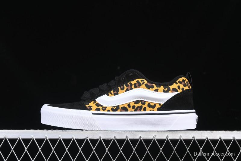 Vans Knu Skool Low Top Casual Sneakers in Leopard Print - VN000CR5CJK