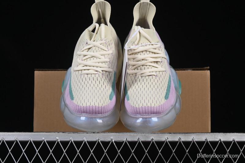 Grounds Big Bubble High Platform Sneakers in Cream Lilac - AJE5