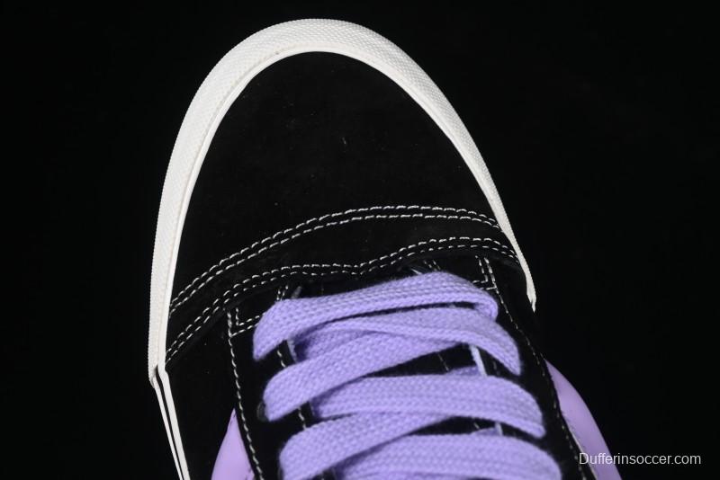 Vans Knu Skool Purple Grape Love Comfortable Fashion Slip-Resistant Wear-Resistant Low-Top Casual Skate Shoes - VN0009QC6BT1