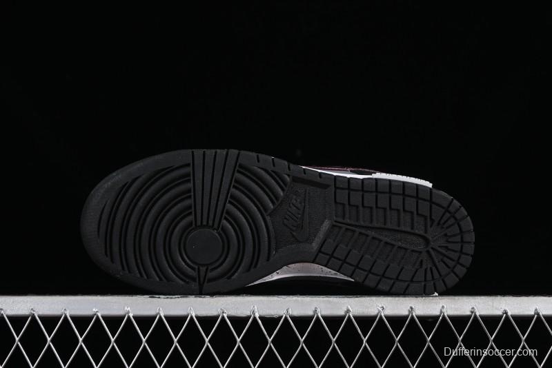 Nike Dunk Low Panda Prank Universe Exploration - Black Purple SB Strap Low Top Casual Skate Shoes - DV0831-002