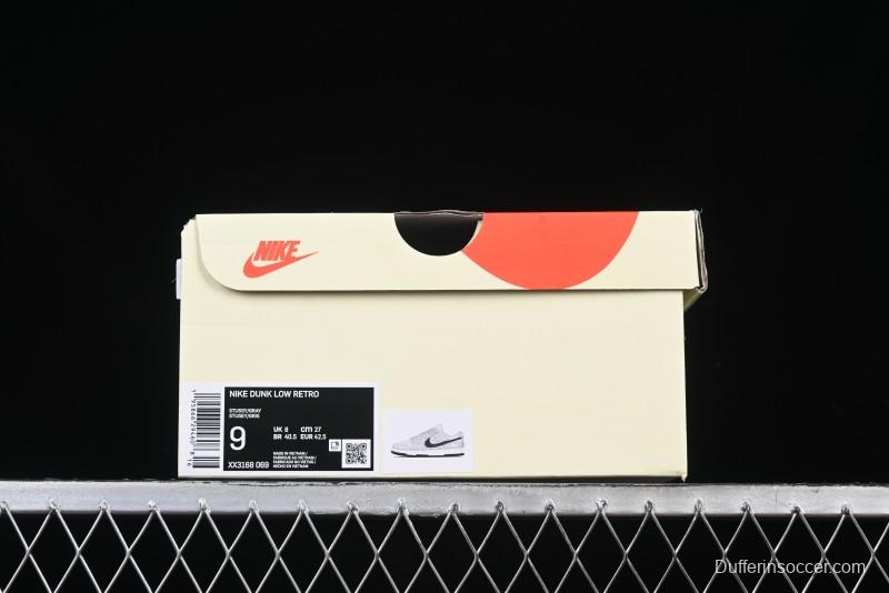 Nike SB Dunk Low Stussy Collaboration - Black Swoosh Anniversary Custom Low-Top Casual Skate Shoes - XX3168-069