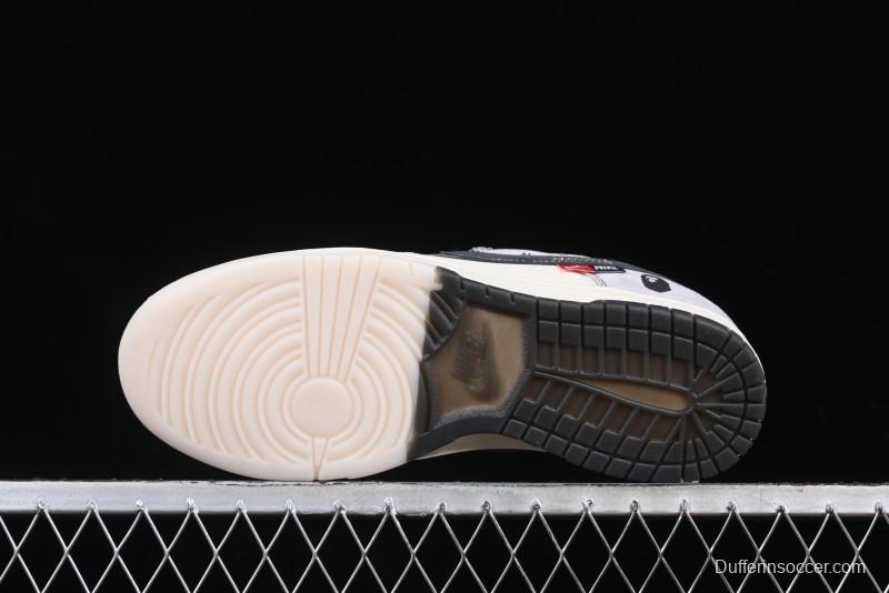 Nike SB Dunk Low BAPE Collaboration Anniversary Customized Low-Top Casual Sneakers - DM6868-031