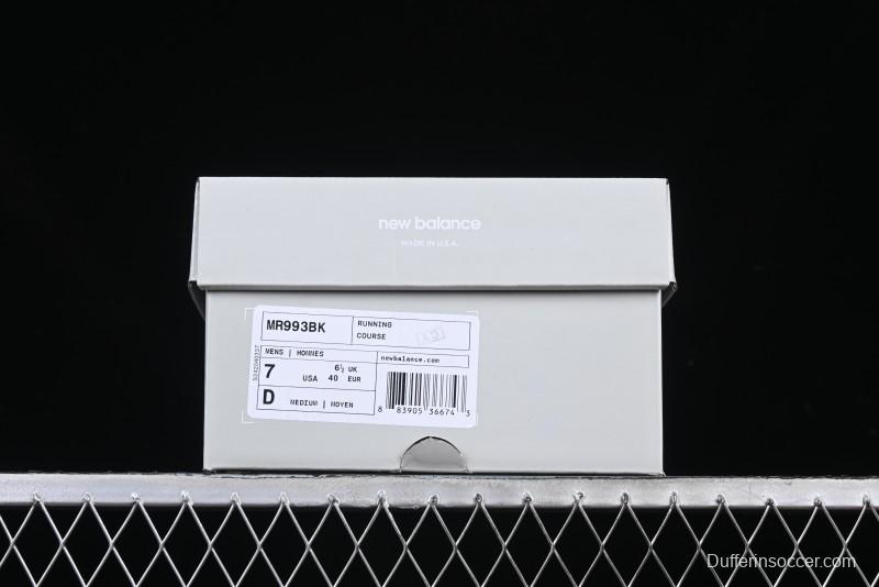 New Balance Made In USA M993 Series Classic Retro Casual Running Shoes - MR993BK