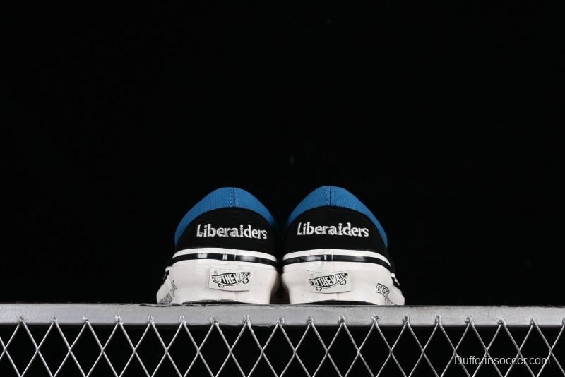 Vans Slip-On x Liberaiders Origami Checkerboard Low-Top Casual Sneakers - VN000V0SAPK