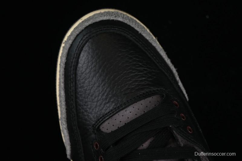 Nike A Ma Maniere x Air Jordan 3 Retro Black Sneakers - FZ4811-001