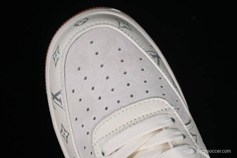 Nike Air Force 1 '07 Low LV Collaboration - Beige Brown Pigskin Casual Shoes CV1724-112