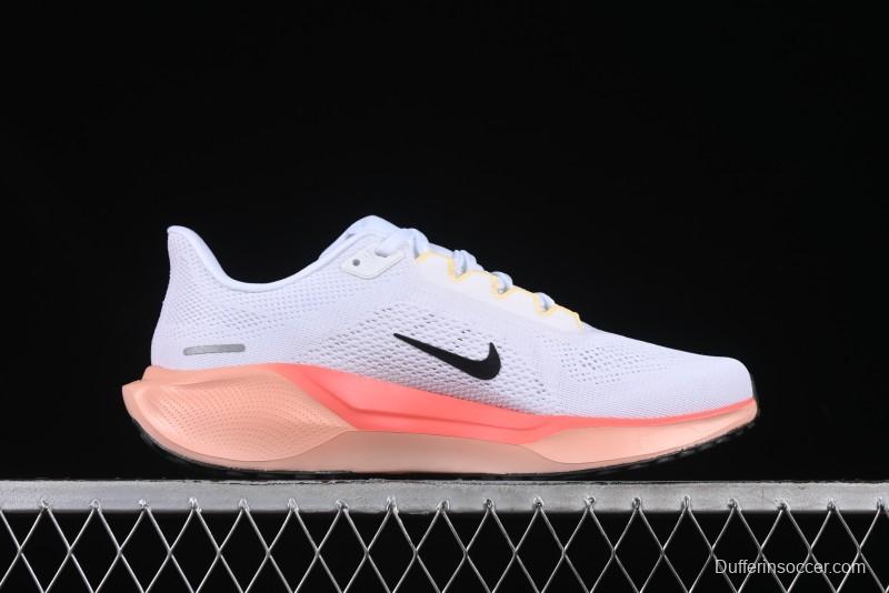 Nike Air Zoom Running Shoes - White/Coral Gradient