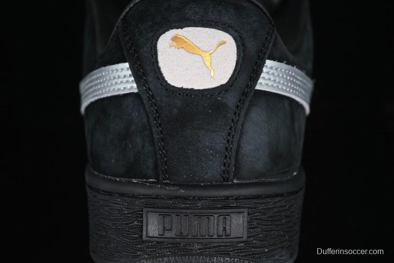 PUMA Suede XL Classic Men's Sneakers - Black with Metallic Silver Accents