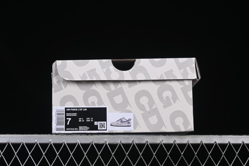 Nike Air Force 1 '07 Low The North Face x COMME des GARÇONS Navy Blue Line Casual Sneakers - HH7518-051