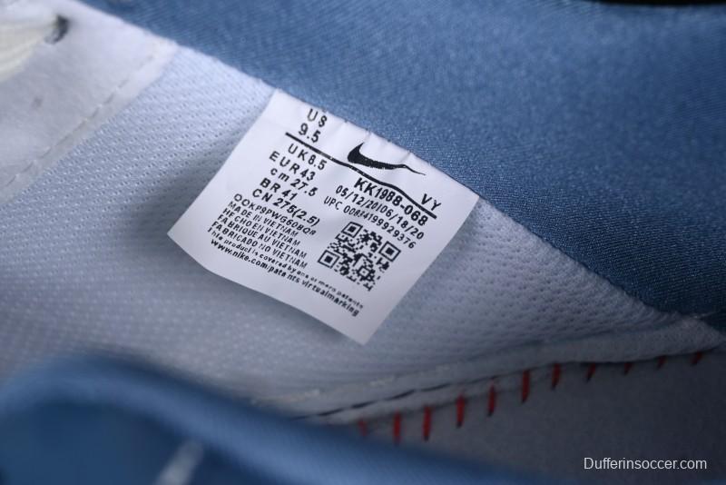 Nike Air Force 1 '07 Low Collaboration White Blue Ghost Face Casual Sneakers with Strap - KK1988-068