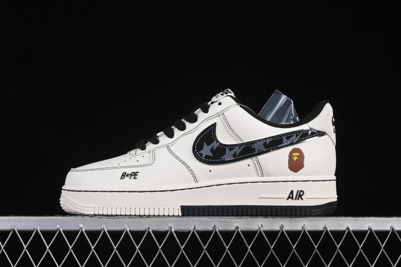 Nike Air Force 1 '07 Low Bape Collaboration Dual Camo Print Casual Sneakers - XS1958-523