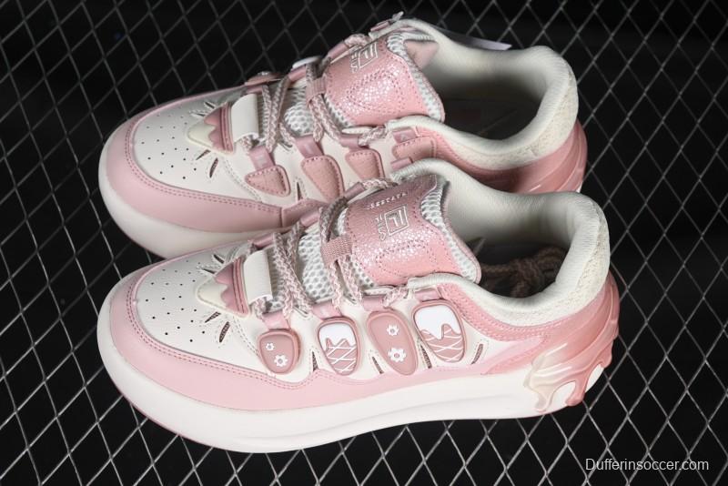 Pink Drip Chunky Sneakers – Trendy Casual Shoes for Women
