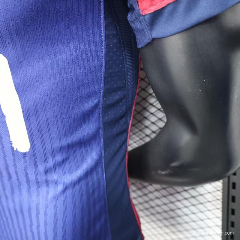 Player Version 25/26 FC Barcelona Home  with Pink "T.S. 1989" Jersey