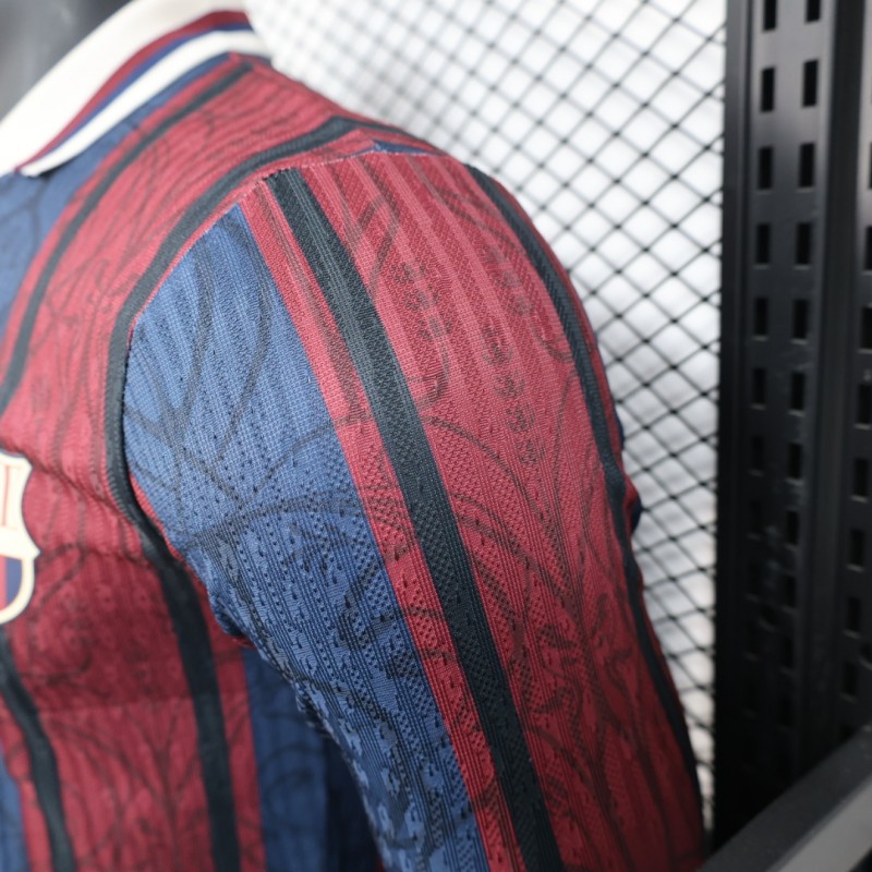 Player Version 25/26 Modernist FC Barcelona Polo Long Sleeve Jersey