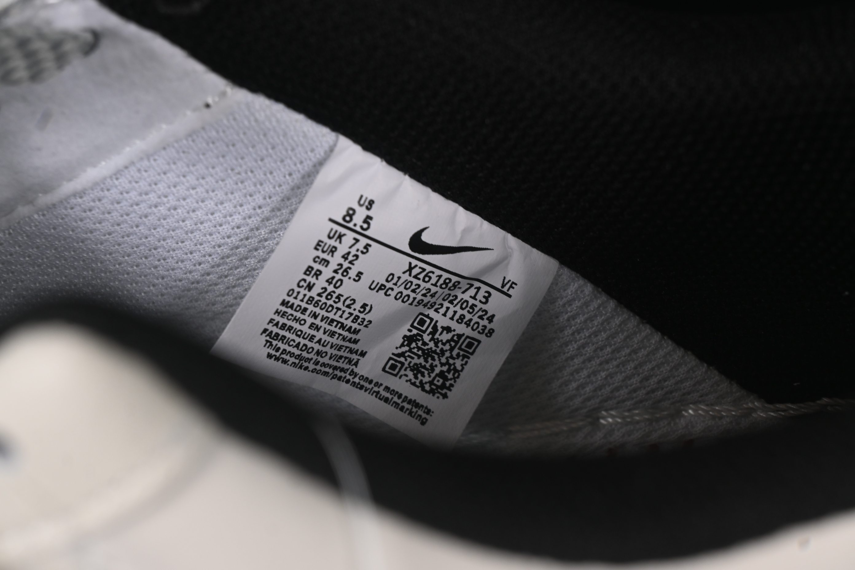 Nike Air Force 1 '07 Low Stussy Collaboration Small Double Swoosh Black Sole Low-Top Casual Sneakers - XZ6188-713