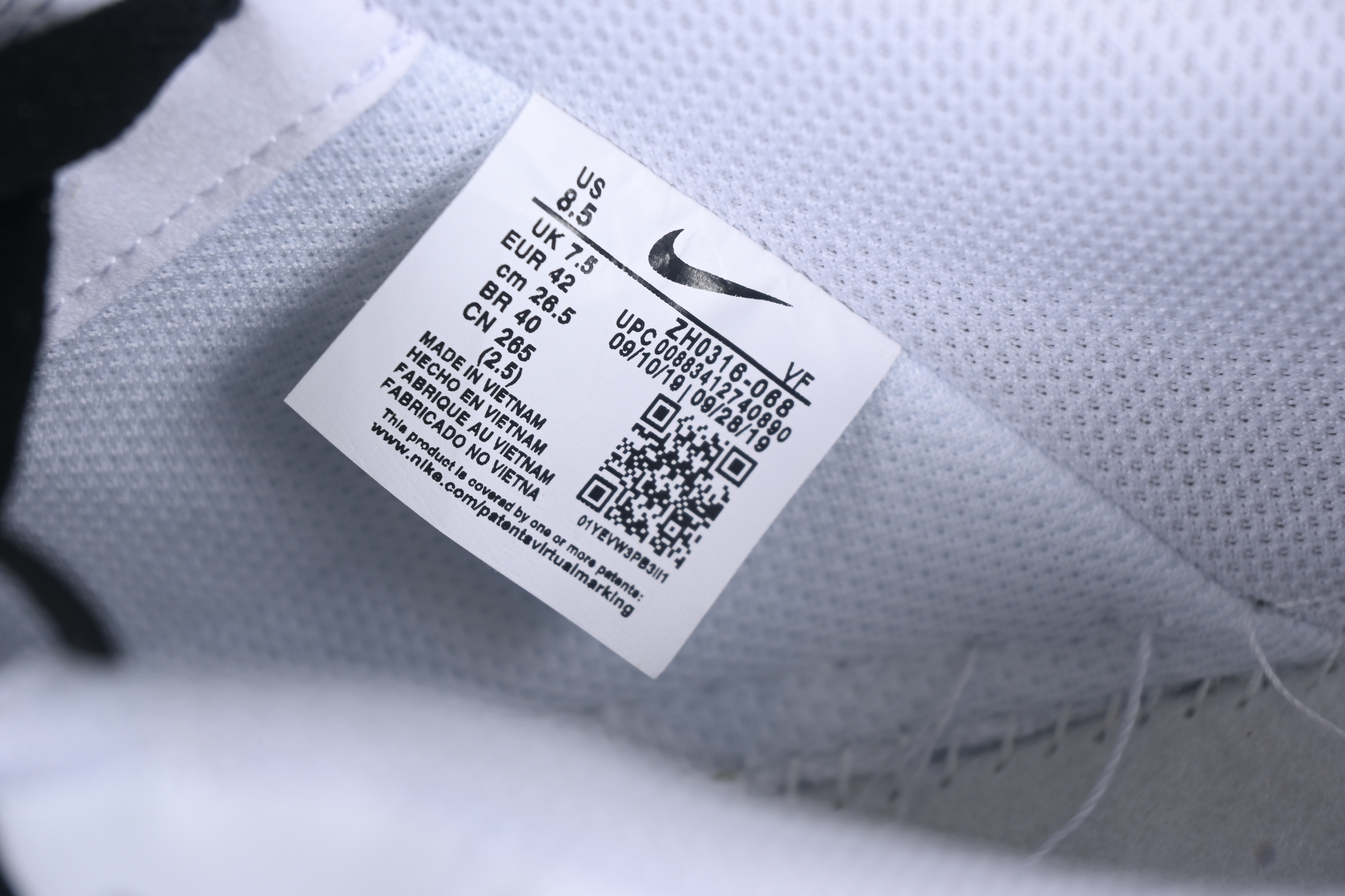 Nike Air Force 1'07 Low Print Collection Casual Sneakers - ZH0316-068