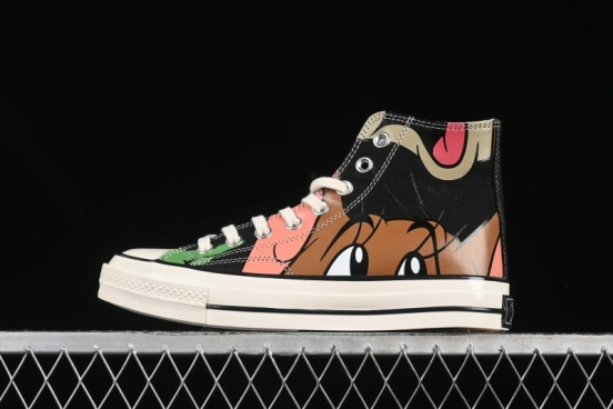 Converse Chuck Taylor All Star 1970s High Top Canvas Sneakers with Tom and Jerry Design - A15110C