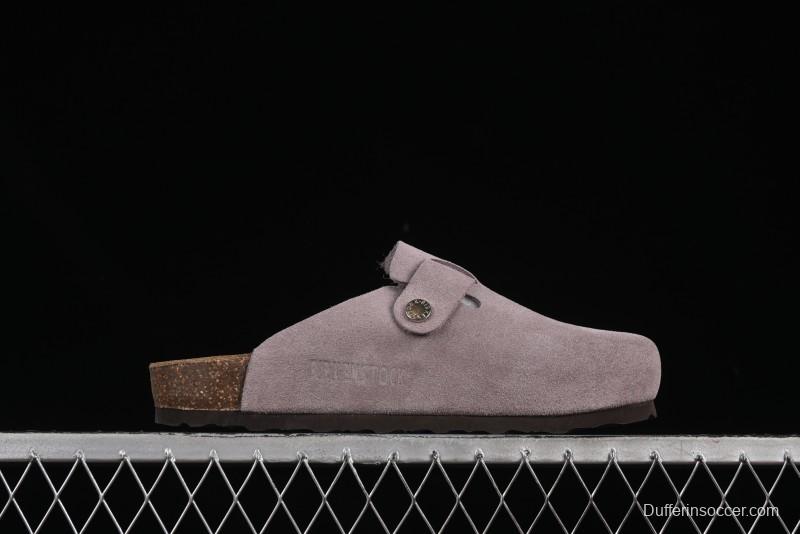 Birkenstock Arizona Soft Footbed Sandals with Suede Leather and Lambswool Lining - G.D4