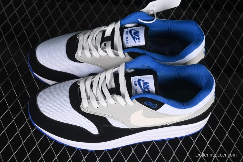 Nike Air Max 1 Retro Running Shoes with Half-Sole Air Cushion - 875855-001