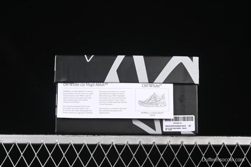 Off-White Be Right Low-Top Lifestyle Sneakers in Black Green - X.E5