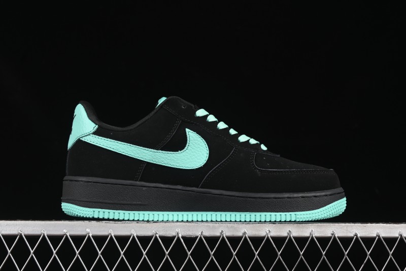 Nike Air Force 1 '07 Low Stussy Collaboration Tiffany Blue Casual Sneakers - DF0188-045