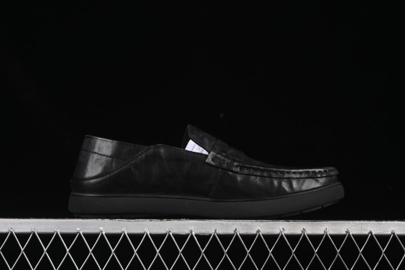 ECCO Soft Moc Summer Genuine Leather Breathable Slip-On Driving Shoes - 63516801001