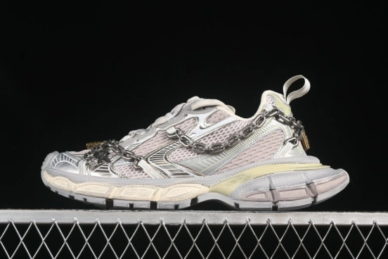 Balenciaga Phantom Sneaker 3XL Running Shoes with Transparent Heel Strap - W3XPL9182