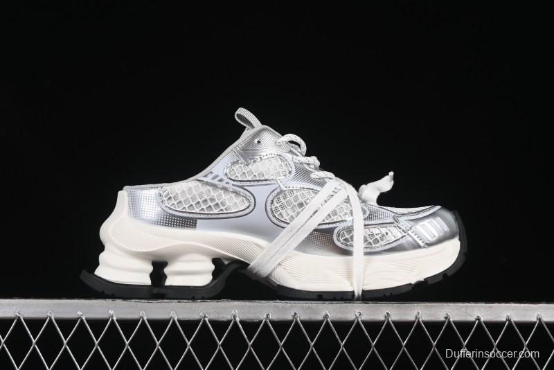 GG-CC Star-Design Lace-Up Hollow-Out Platform Sneakers with 5cm Height Boost - G25U9789