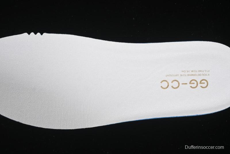 GG-CC Starry Sky Particle Silver White Lace-up Hollow Out Chunky Sneakers with 5cm Height Boost - G25U9778