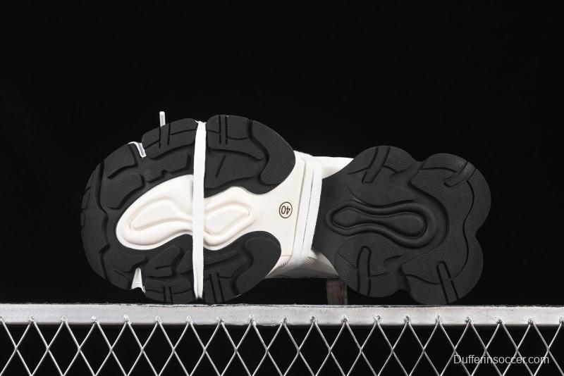 GG-CC Star-Design Lace-Up Hollow-Out Platform Sneakers with 5cm Height Boost - G25U9789