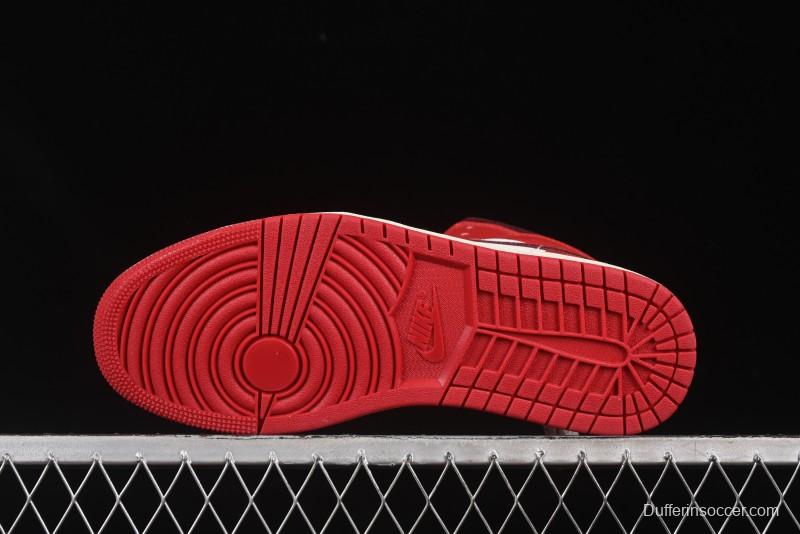 Nike Air Jordan 1 Mid AJ1 China Red Mid-Top Casual Sneakers - HJ9337-106