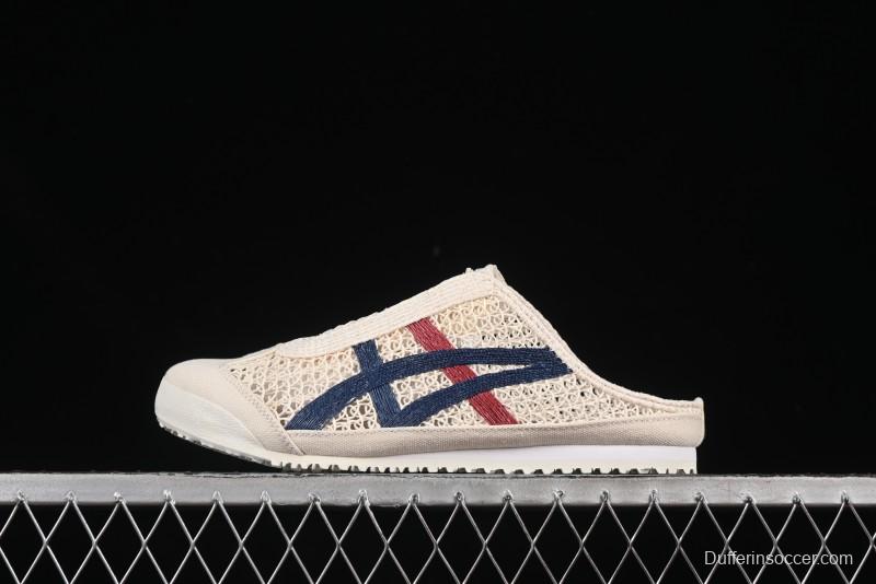 Onitsuka Tiger Mexico 66 Sabot Slip-On Sneakers with Breathable Mesh Upper - 1183C123-100