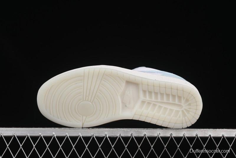 Nike Air Jordan 1 Low AJ1 Mint Blue Casual Lifestyle Sneakers - HJ5999-400