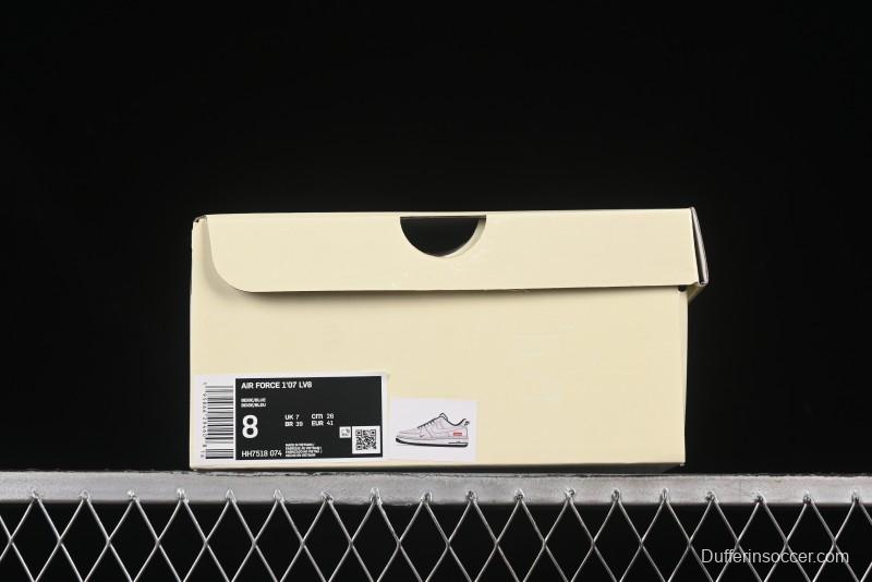 Nike Air Force 1 '07 Low Supreme Collaboration Casual Sneakers with Full-Length Air Cushion - HH7518-074