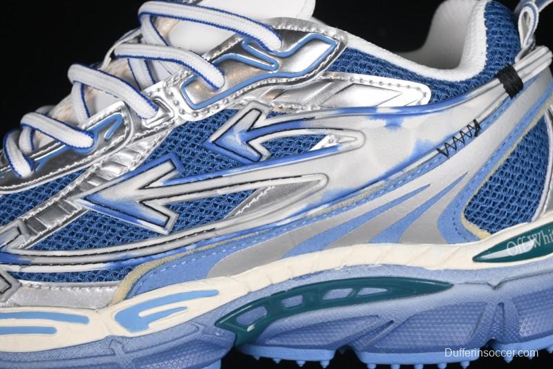 Off-White Be Right Tie-Dye Blue Low-Top Lifestyle Casual Shoes - X.E5