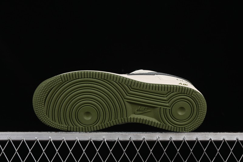 Nike Air Force 1'07 Low Gucci Collaboration Green Grey Pattern Casual Sneakers - XS1958-563