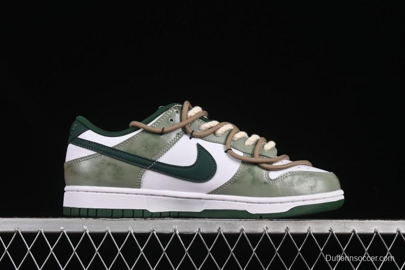 Nike Dunk Low Butterfly Bamboo Forest Green Low-Top Casual Sneakers - DD1391-101