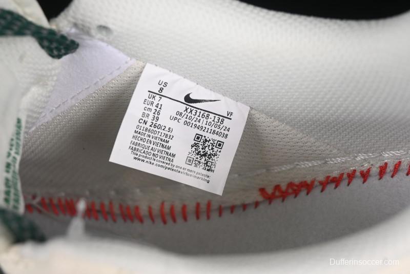 Nike Air Force 1 '07 Low Stussy Collaboration Green Swoosh Gum Sole Casual Sneakers - XX3168-138