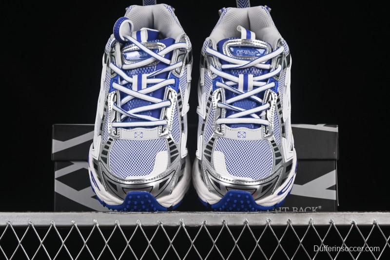 Off-White Be Right Low-Top Lifestyle Sneakers in White Blue - X.E5