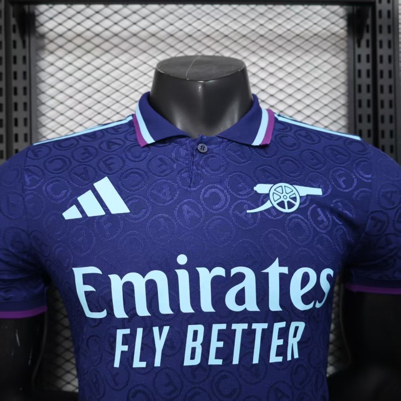 Player Version 25/26 Arsenal Blue with Geometric Pattern Jersey
